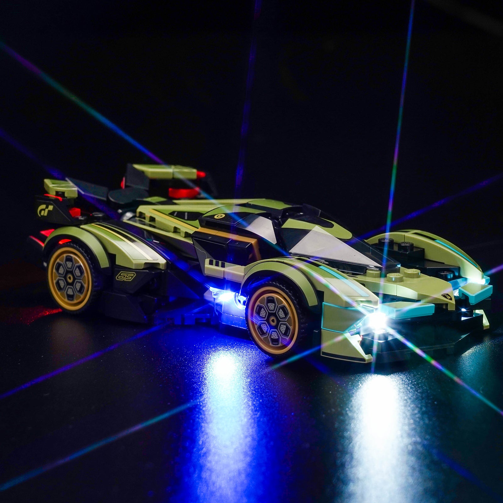 BrickBling Light Kit for LEGO Speed Champions Lamborghini Lambo V12 Vision GT Super Car 76923
