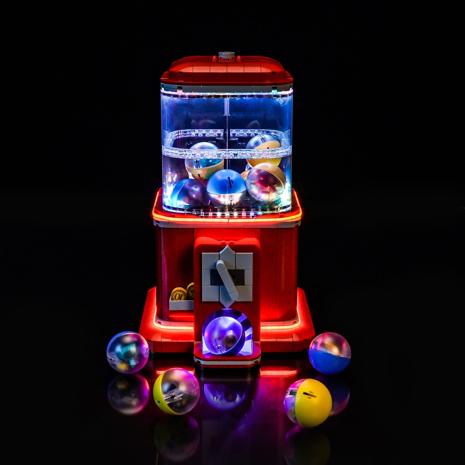 BrickBling Lichtset für LEGO Ideas Minifiguren-Verkaufsautomat 21358, warme Farbversion