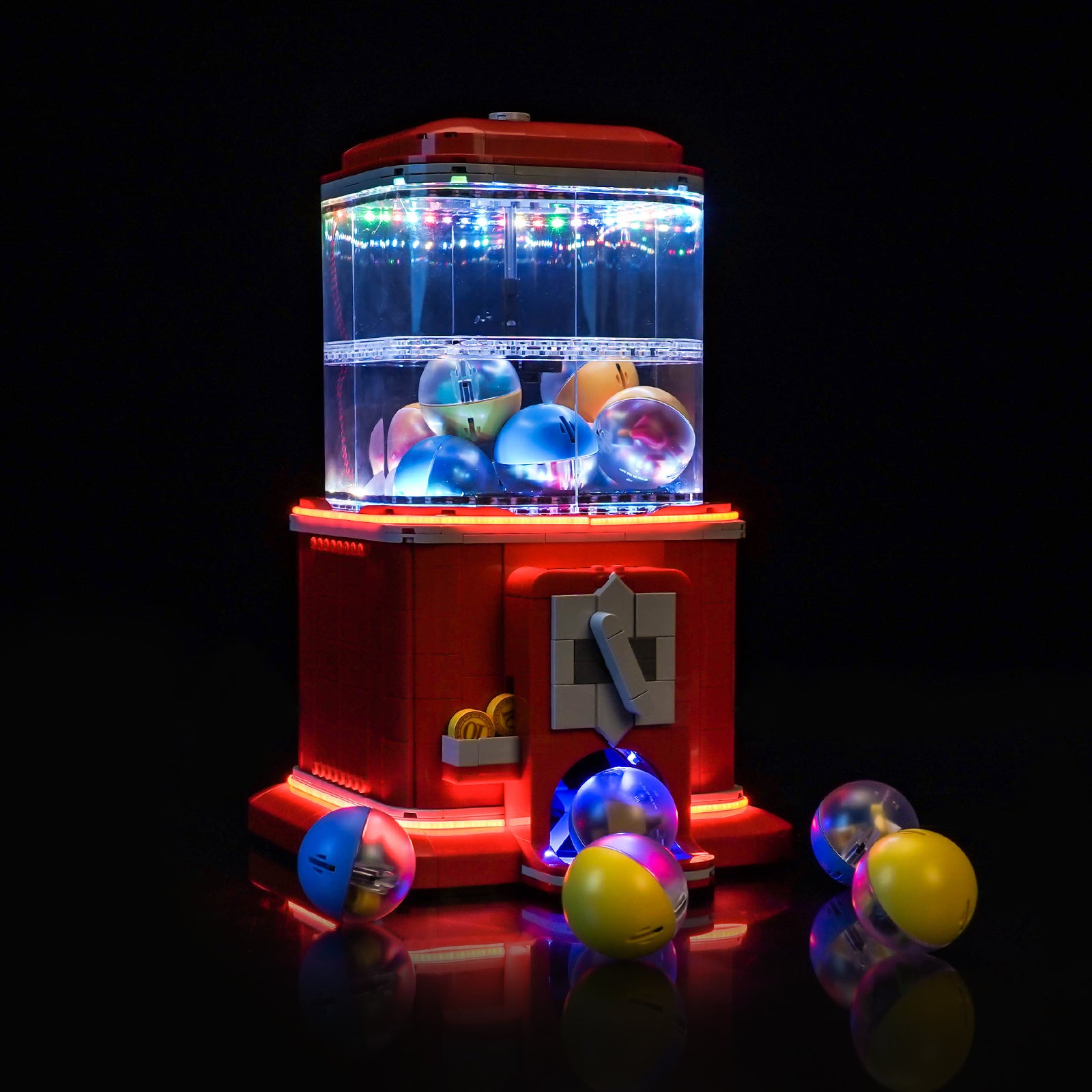 BrickBling Lichtset für LEGO Ideas Minifiguren-Verkaufsautomat 21358, warme Farbversion