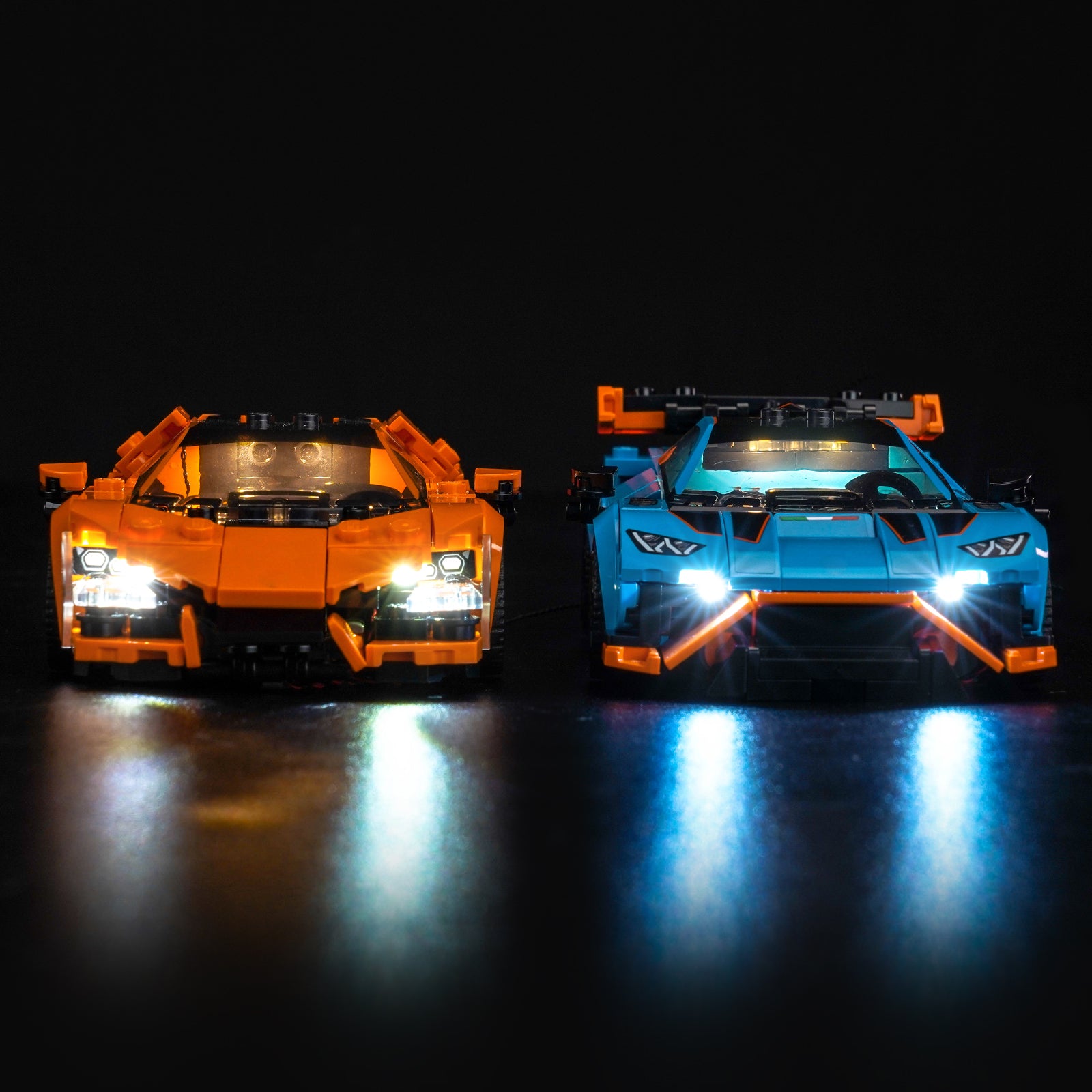 BrickBling Lichtset für LEGO Speed Champions Lamborghini Revuelto & Huracán STO 77238