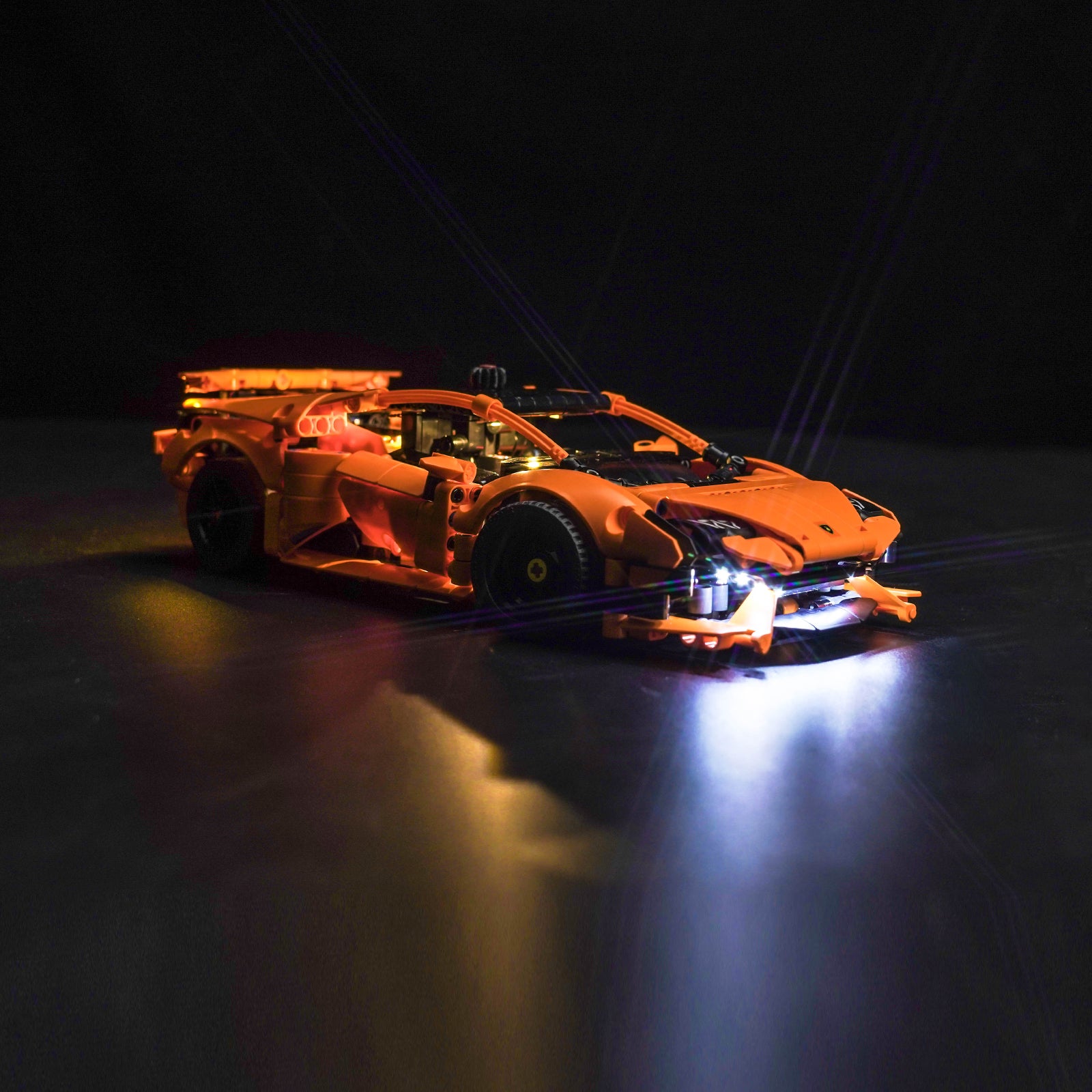 BrickBling Lichtset für LEGO Lamborghini Huracán Tecnica Orange 42196