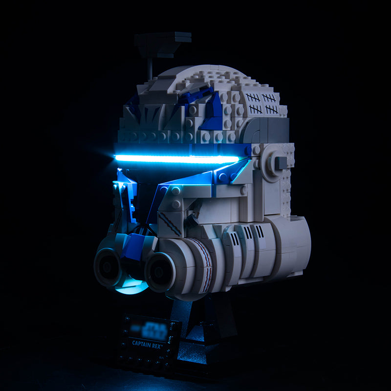 BrickBling Lichtset für LEGO Captain Rex Helmset 75349 Classic Version