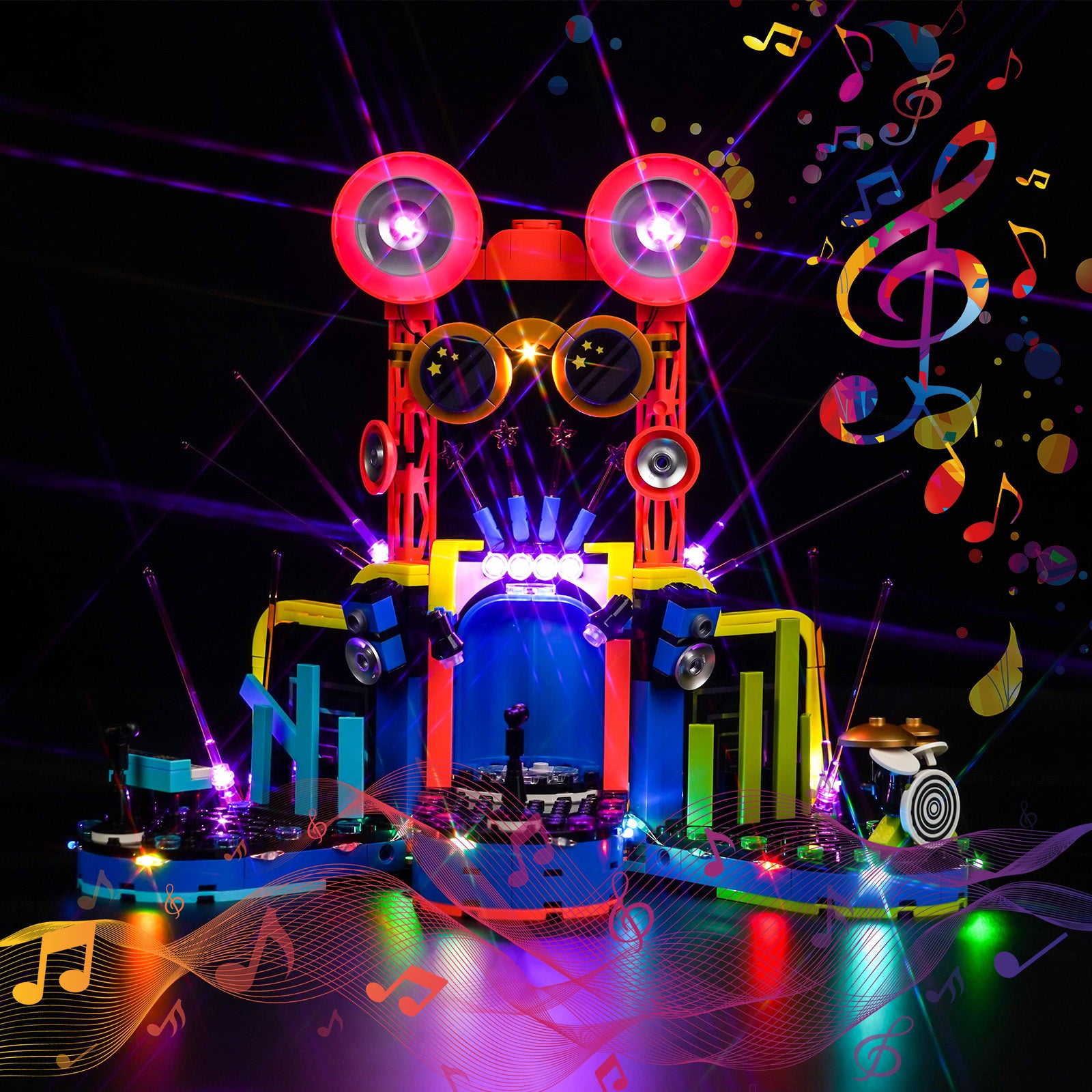 BrickBling DIY Light Kit for LEGO Friends Heartlake City Music Talent Show 42616 Music Version
