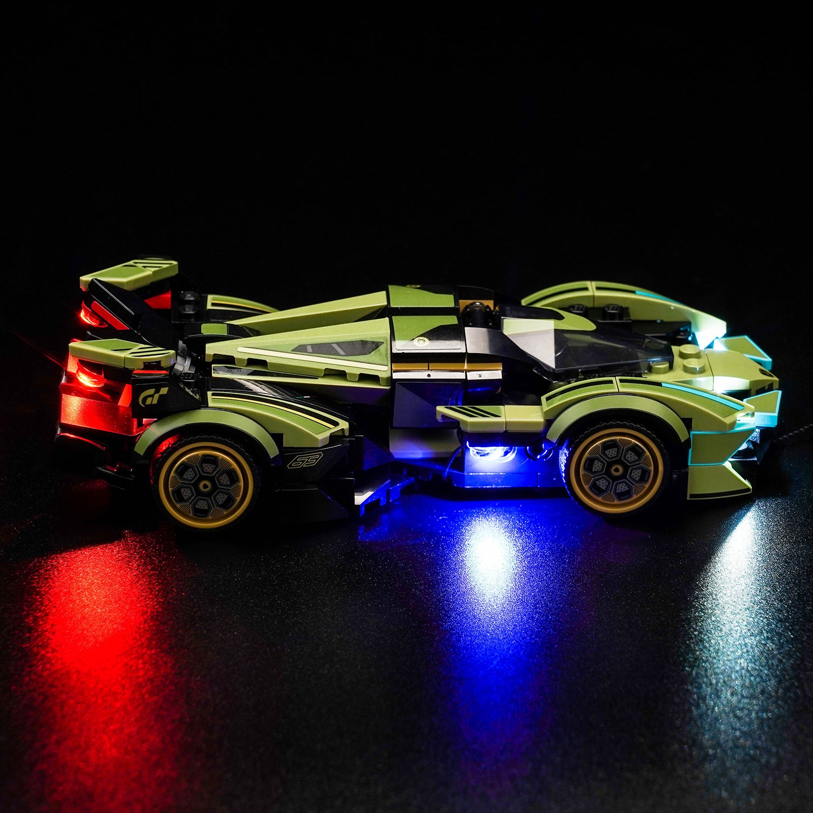 BrickBling Light Kit for LEGO Speed Champions Lamborghini Lambo V12 Vision GT Super Car 76923