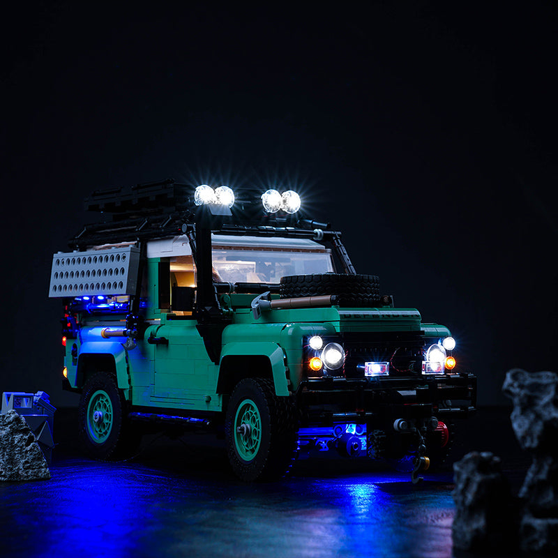 BrickBling Lichtset für LEGO Land Rover Classic Defender 90 10317