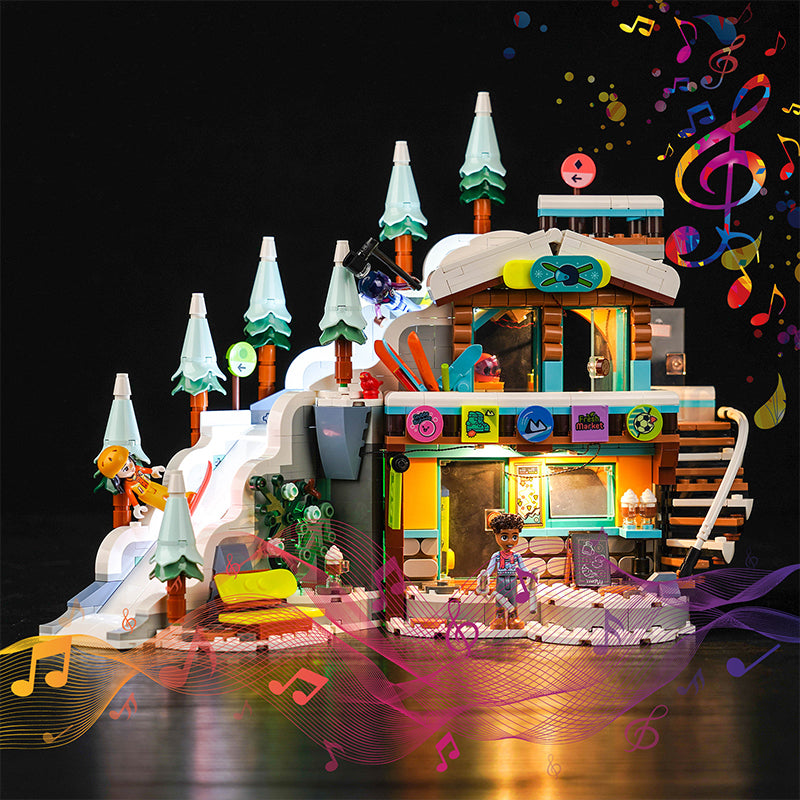 BrickBling Light Kit for LEGO Holiday Ski Slope and Café 41756