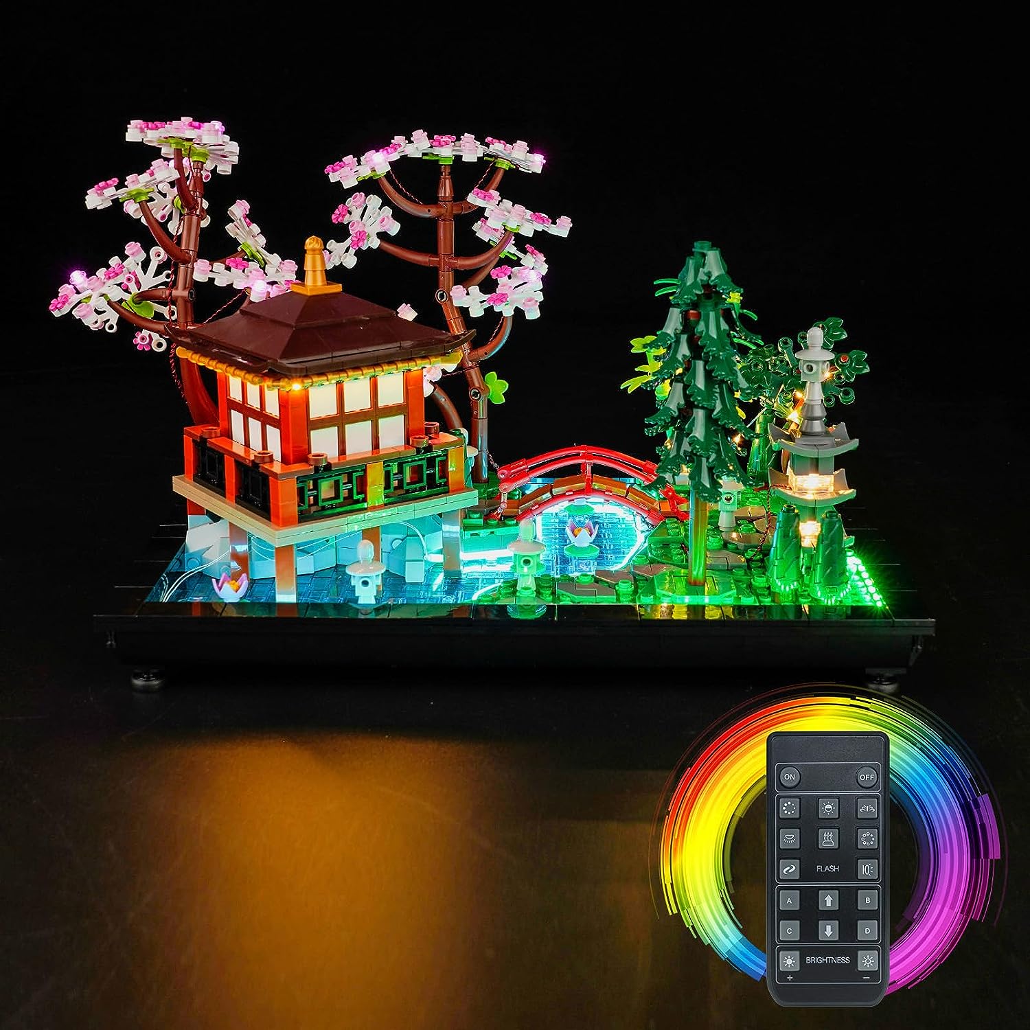 Kit d'éclairage BrickBling pour LEGO Tranquil Garden 10315