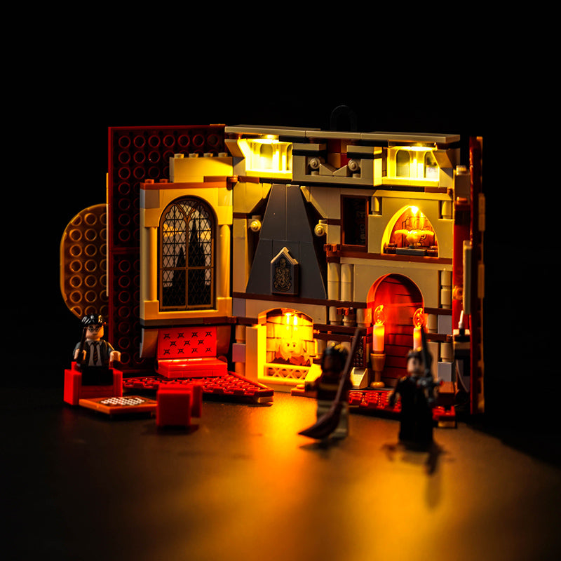 BrickBling Lichtset für LEGO Gryffindor™ Hausbanner 76409