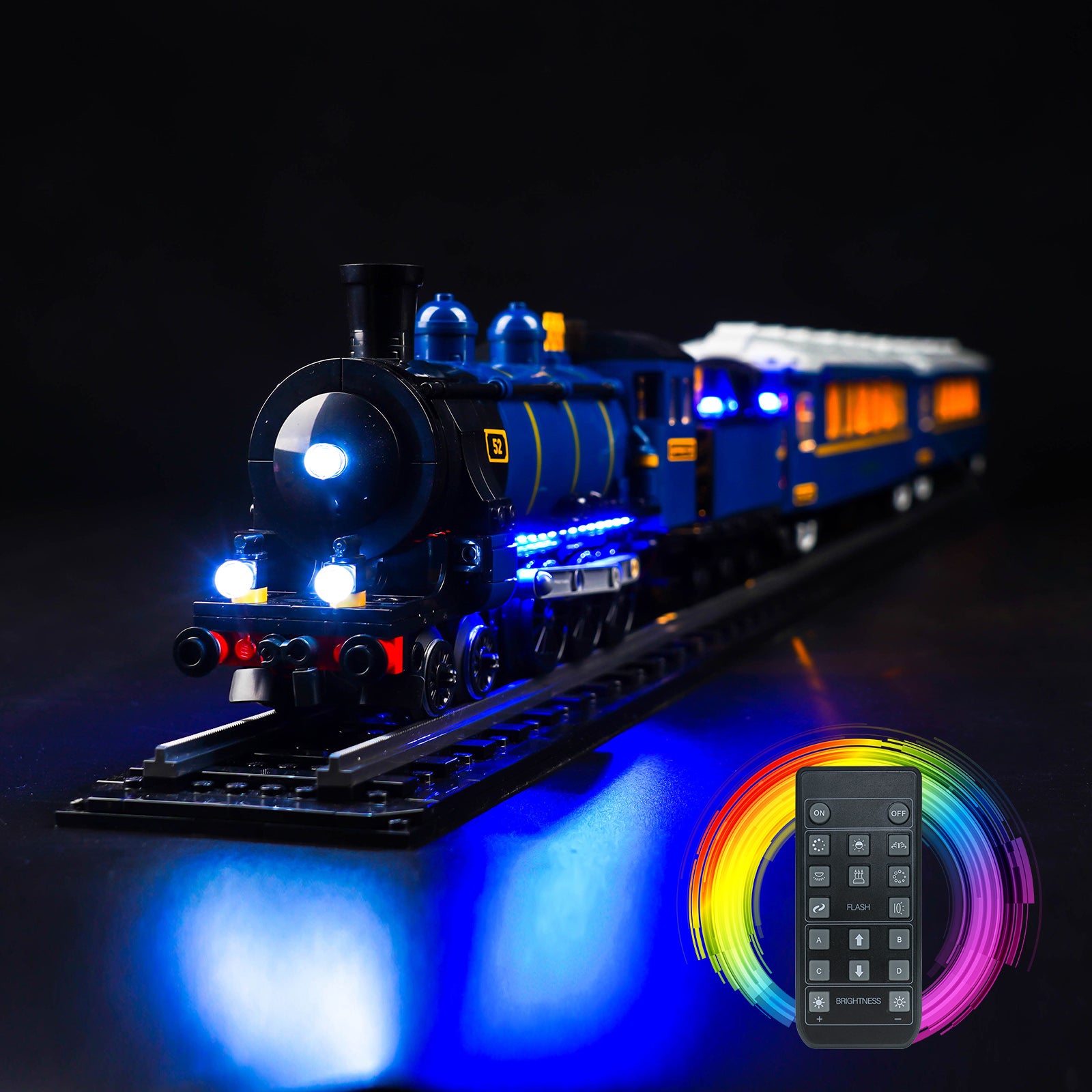 LED Light Kit for Lego 21344 The Orient Express Train, Remote Control Version Lighting, No Model Included