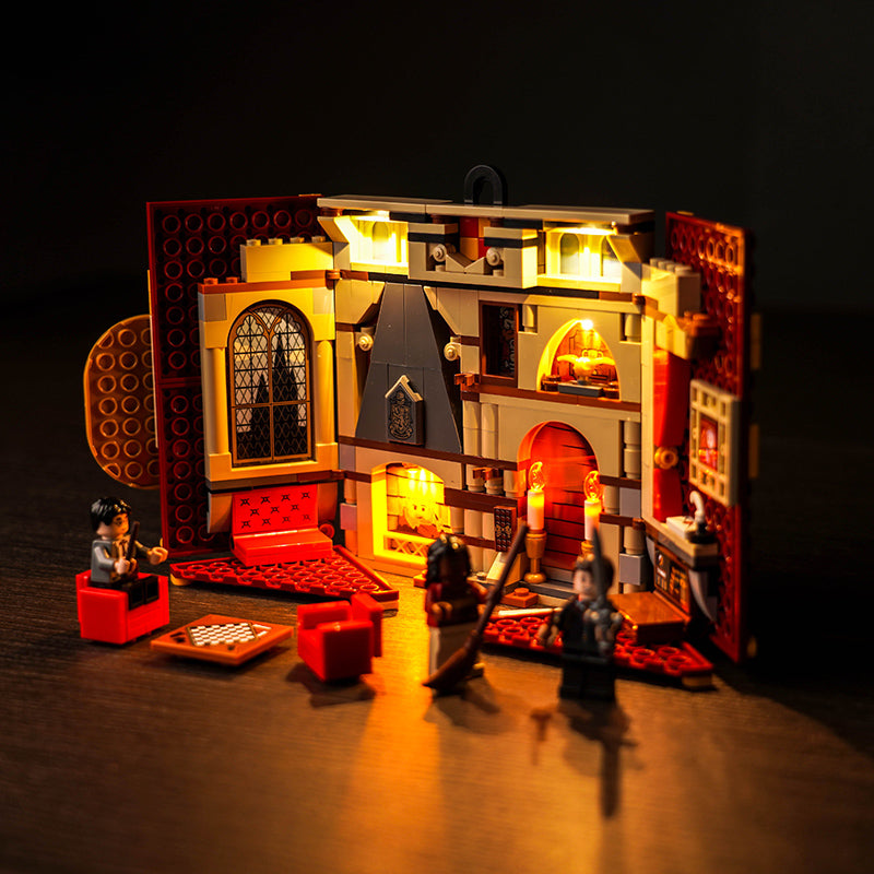 BrickBling Lichtset für LEGO Gryffindor™ Hausbanner 76409