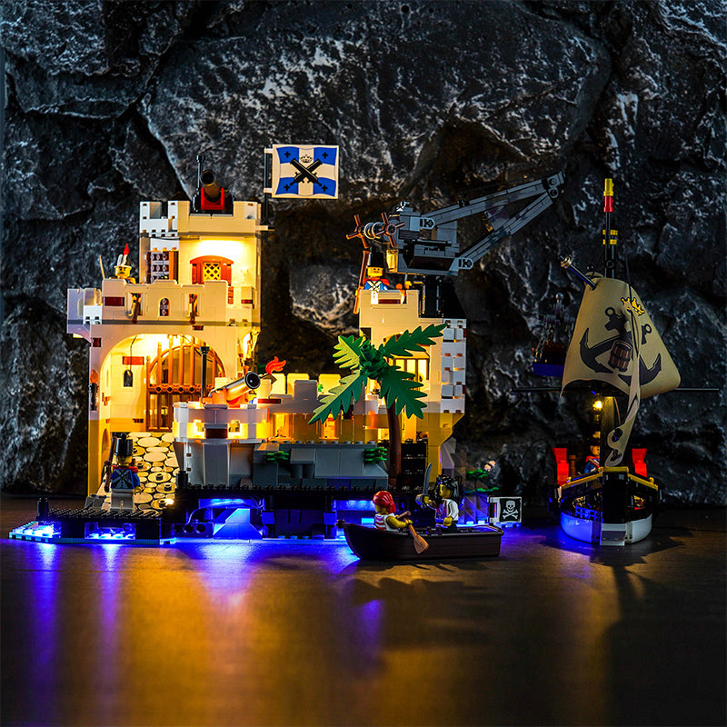 Kit d'éclairage BrickBling pour la forteresse LEGO Eldorado 10320