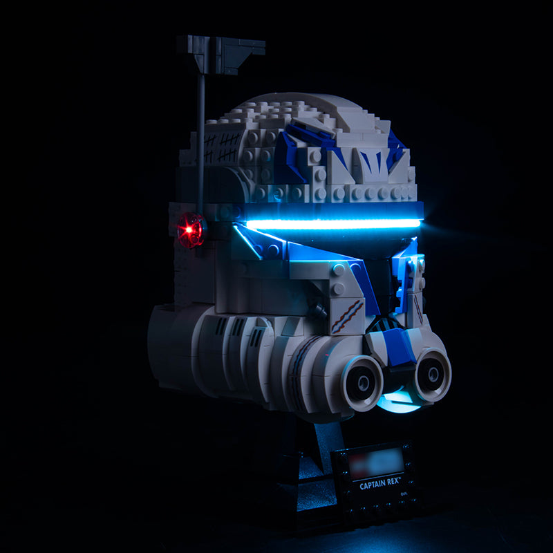 BrickBling Lichtset für LEGO Captain Rex Helmset 75349 Classic Version