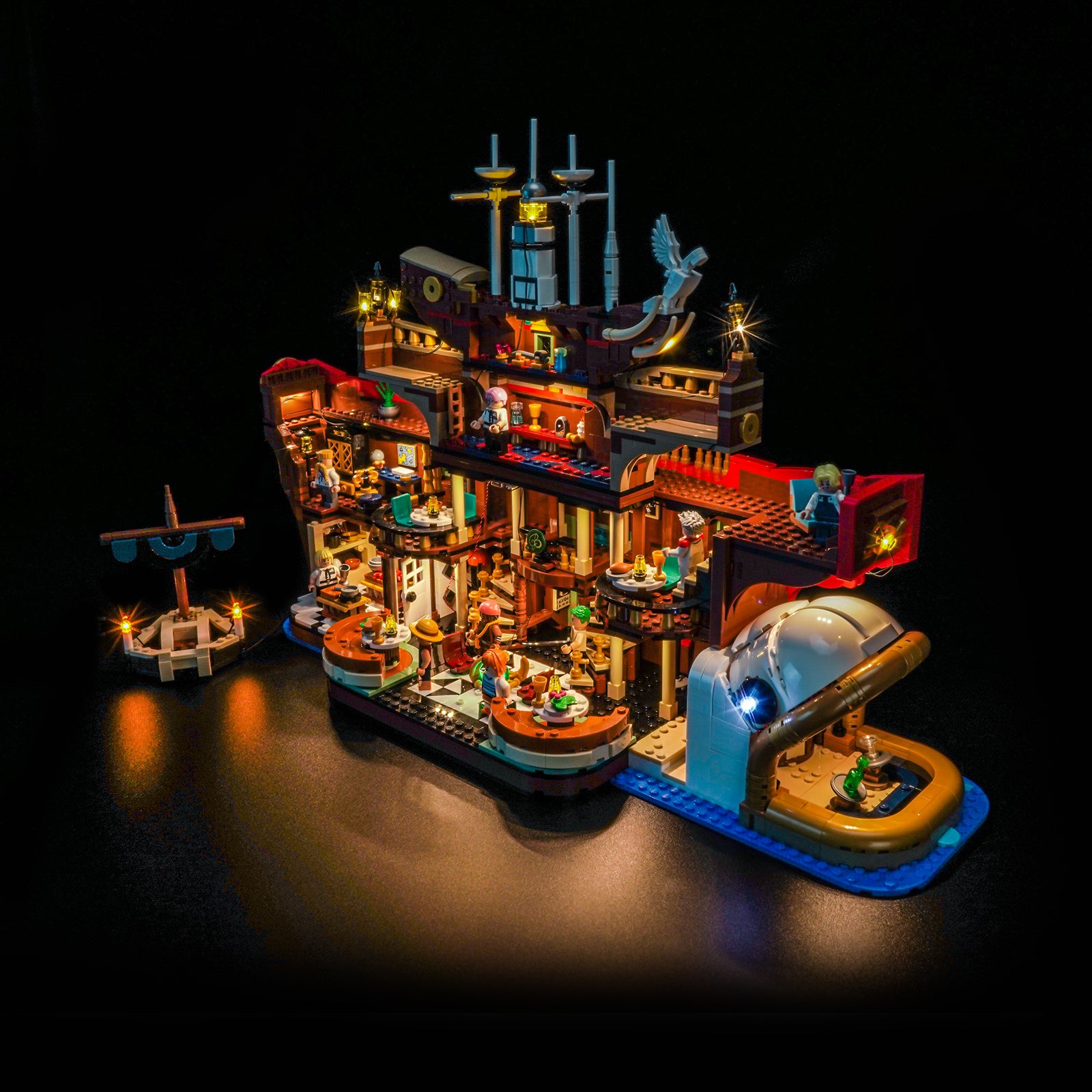 Kit d'éclairage BrickBling pour LEGO One Piece Le Restaurant flottant Baratie 75640