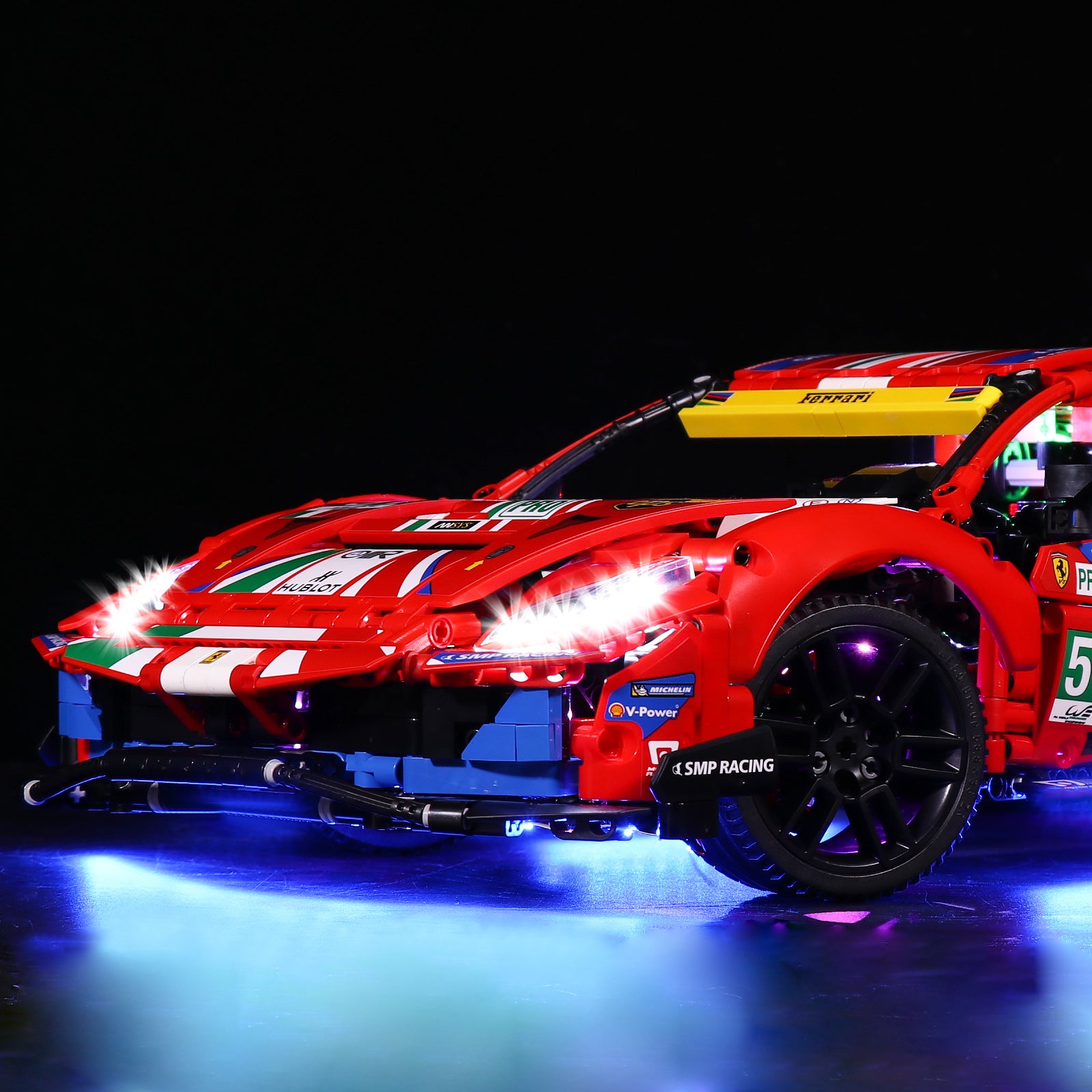 BrickBling Light Kit for LEGO Ferrari 488 GTE “AF Corse #51” 42125