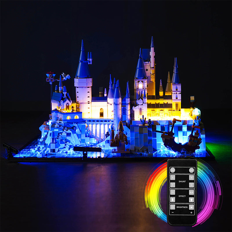 BrickBling Light Kit for LEGO Hogwarts Castle and Grounds 76419 Remote Control Version