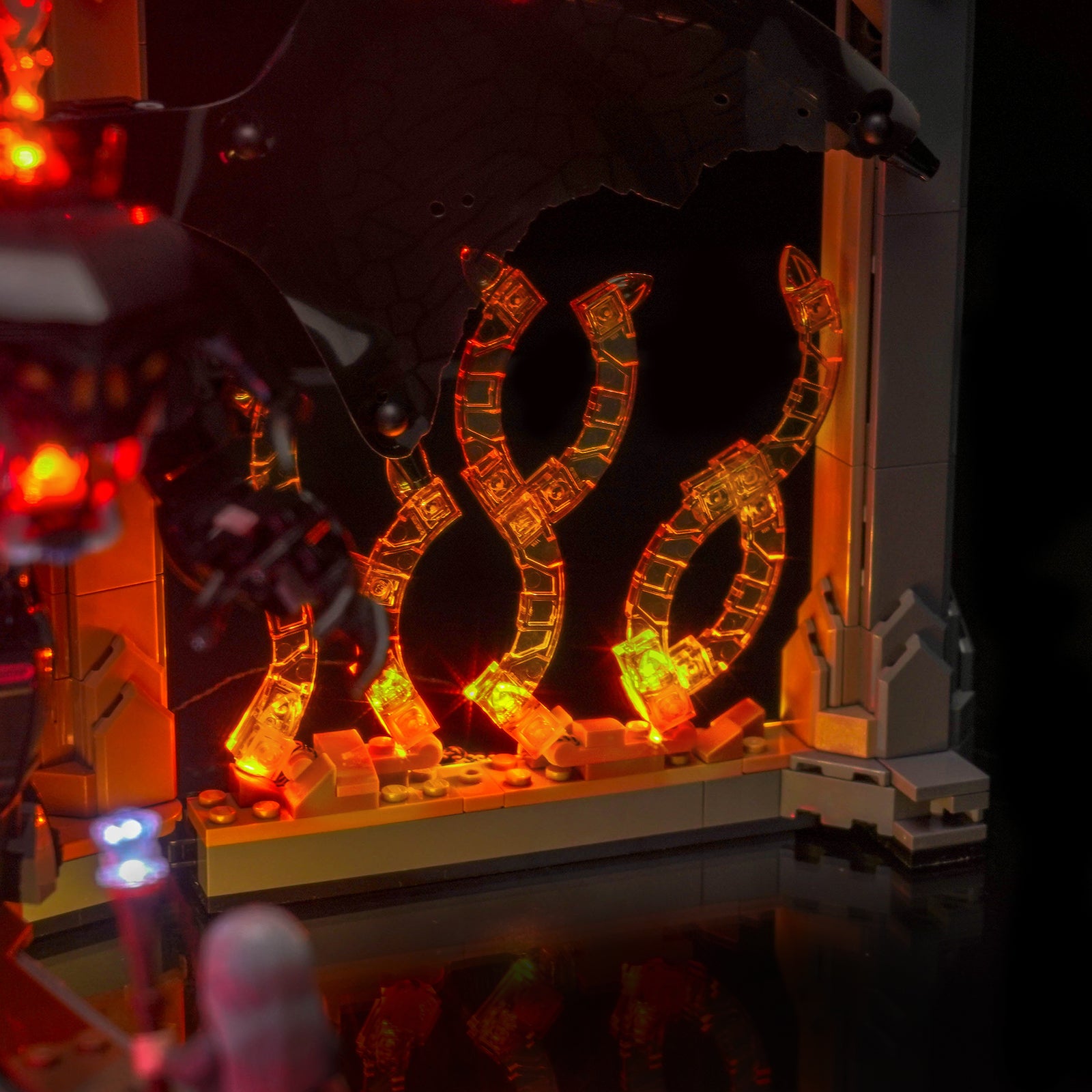 Kit d'éclairage BrickBling pour LEGO Le Seigneur des Anneaux : Balrog™ Book Nook 10367