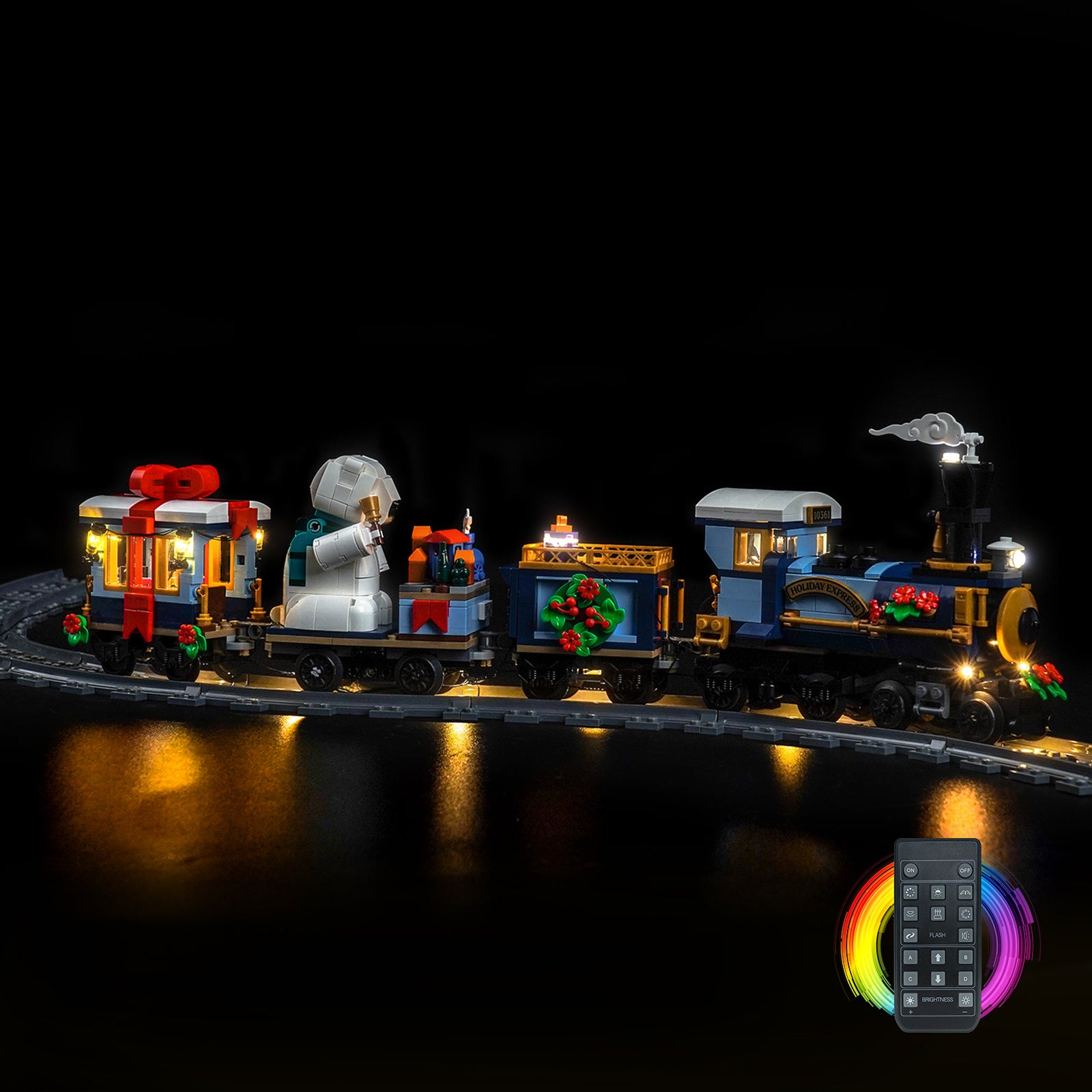 BrickBling Light Kit for LEGO Icons Holiday Express Train 10361