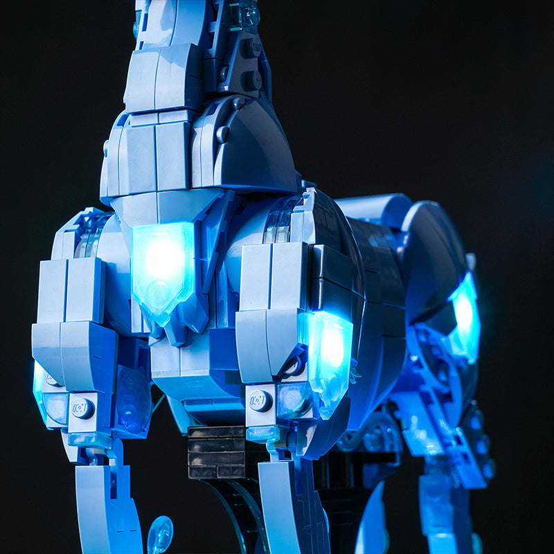 Kit d'éclairage BrickBling pour LEGO Expecto Patronum 76414 version télécommandée