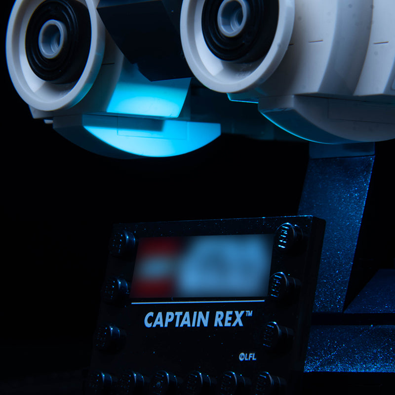 BrickBling Lichtset für LEGO Captain Rex Helmset 75349 Classic Version