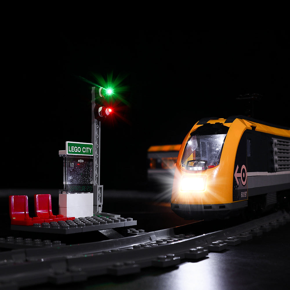 BrickBling Lichtset für LEGO City Personenzug 60197