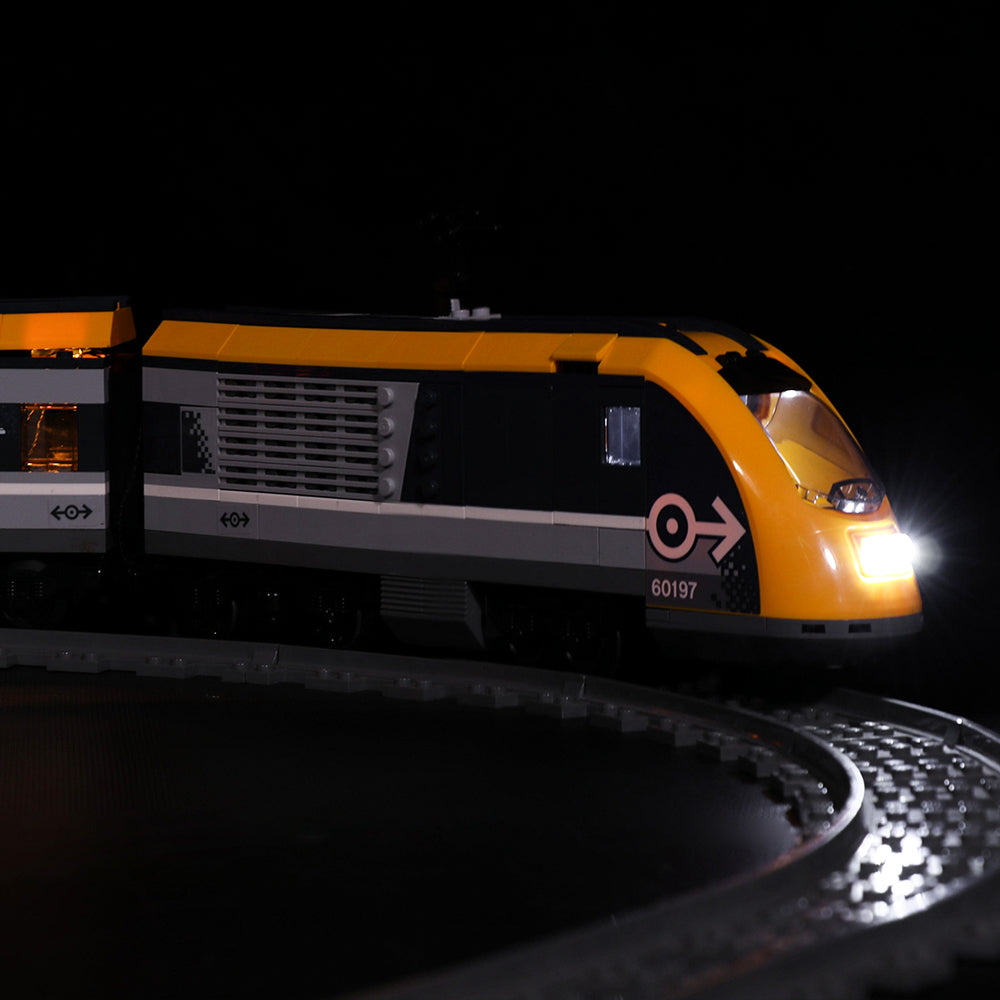 BrickBling Lichtset für LEGO City Personenzug 60197