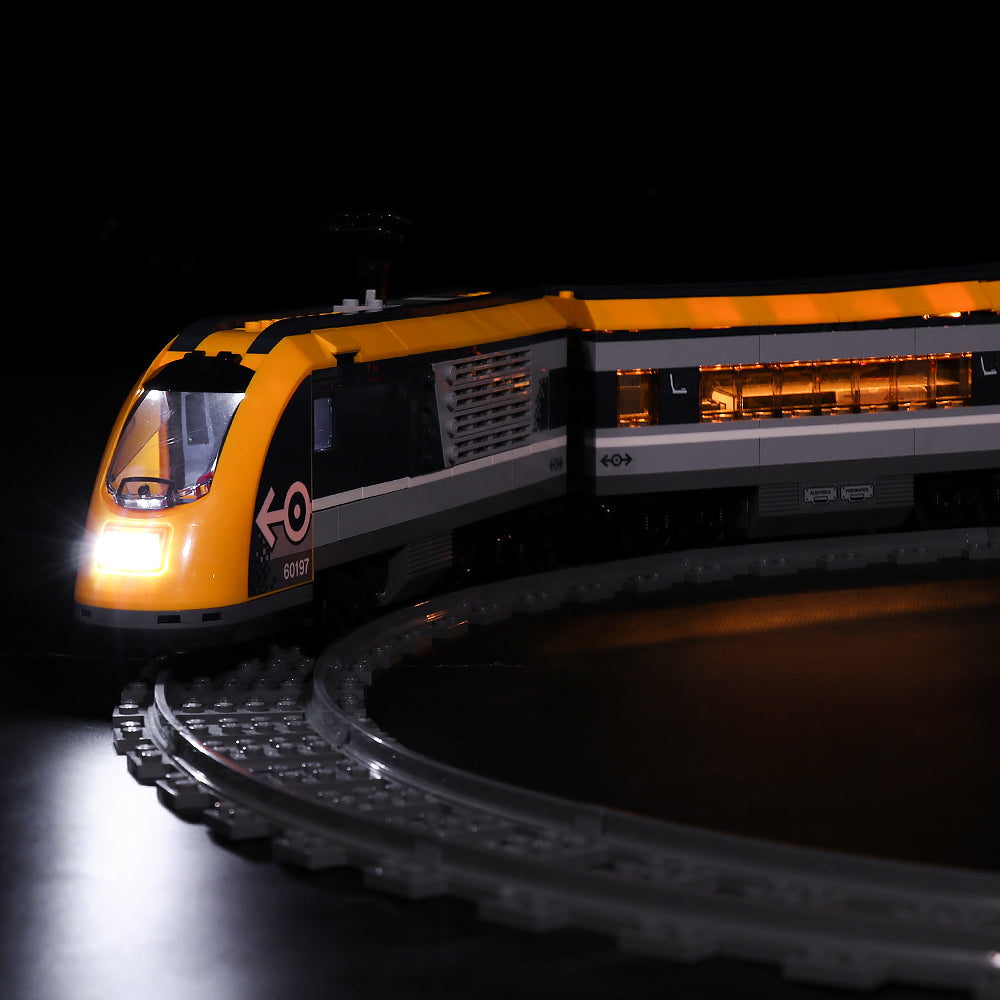 BrickBling Lichtset für LEGO City Personenzug 60197