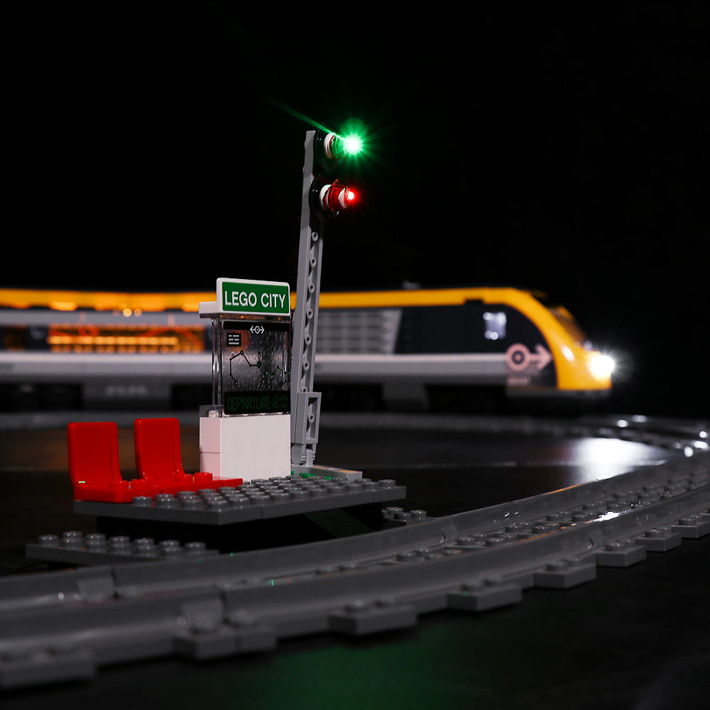 BrickBling Lichtset für LEGO City Personenzug 60197