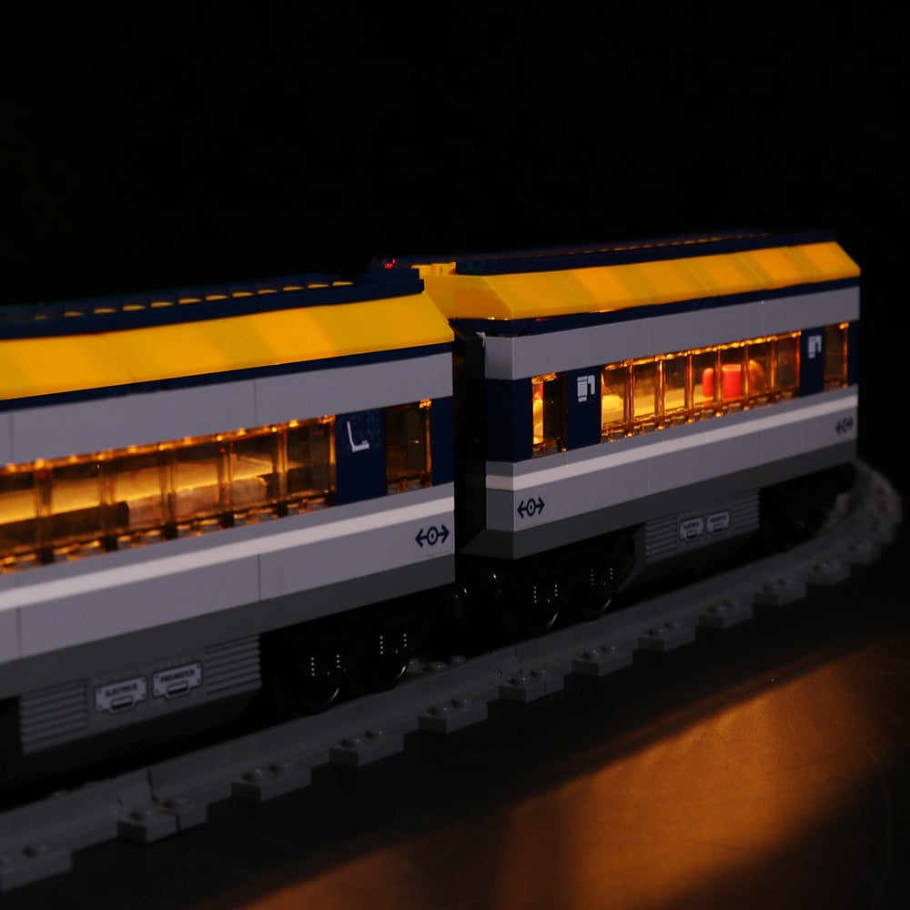 BrickBling Lichtset für LEGO City Personenzug 60197
