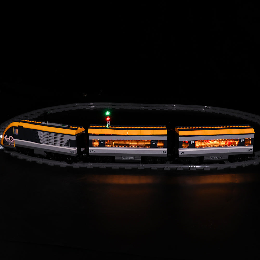 BrickBling Lichtset für LEGO City Personenzug 60197