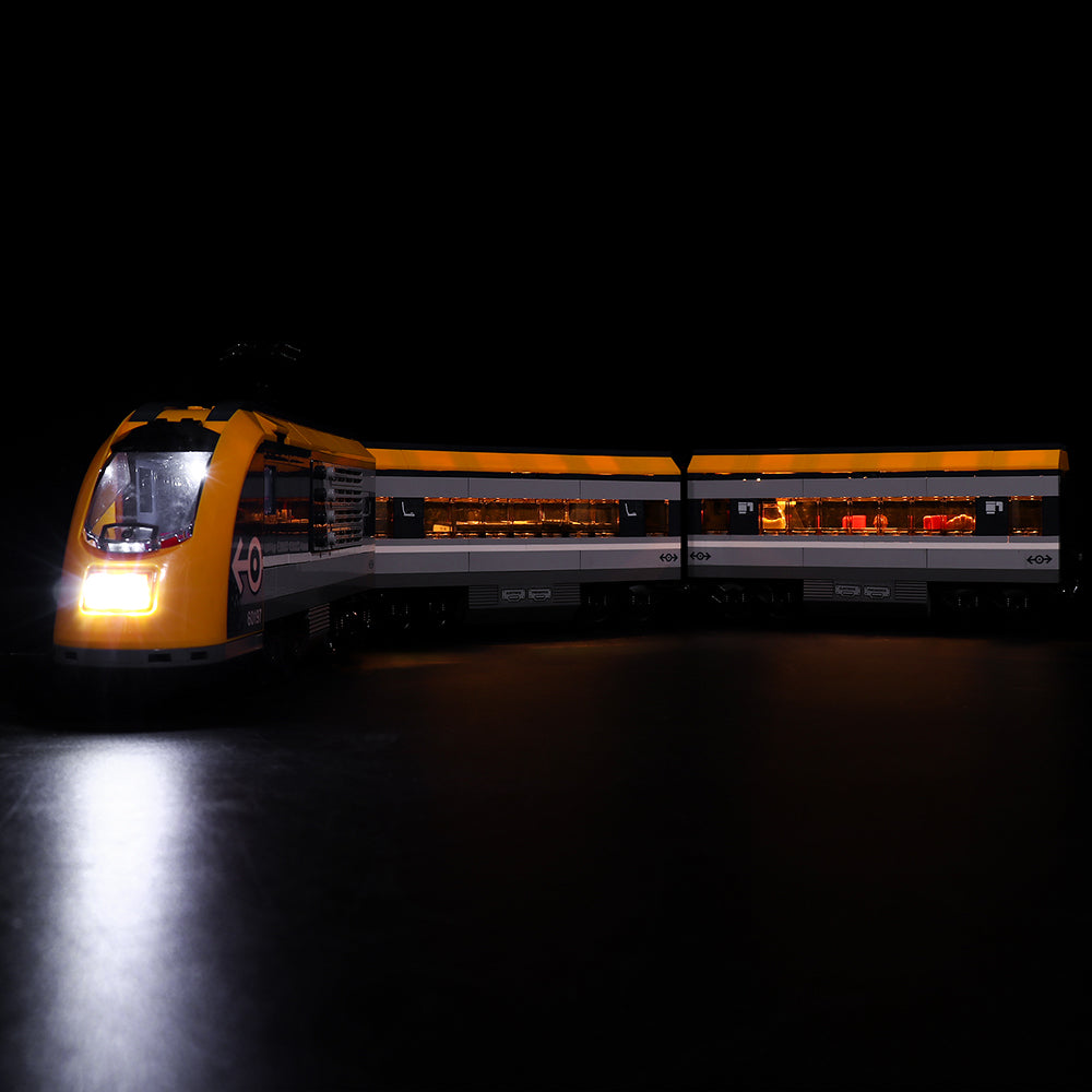 BrickBling Lichtset für LEGO City Personenzug 60197