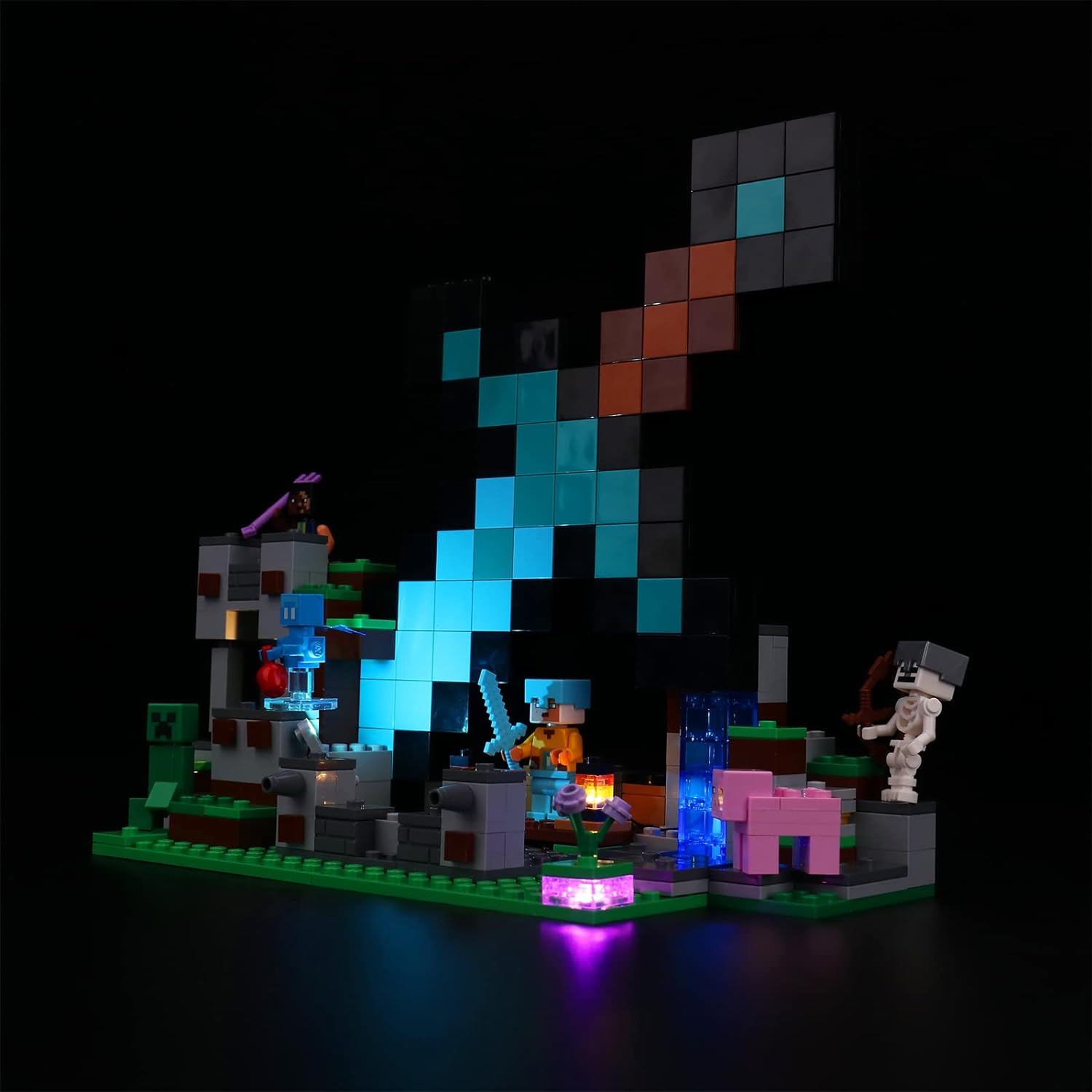 Kit d'éclairage BrickBling pour LEGO L'avant-poste de l'épée 21244