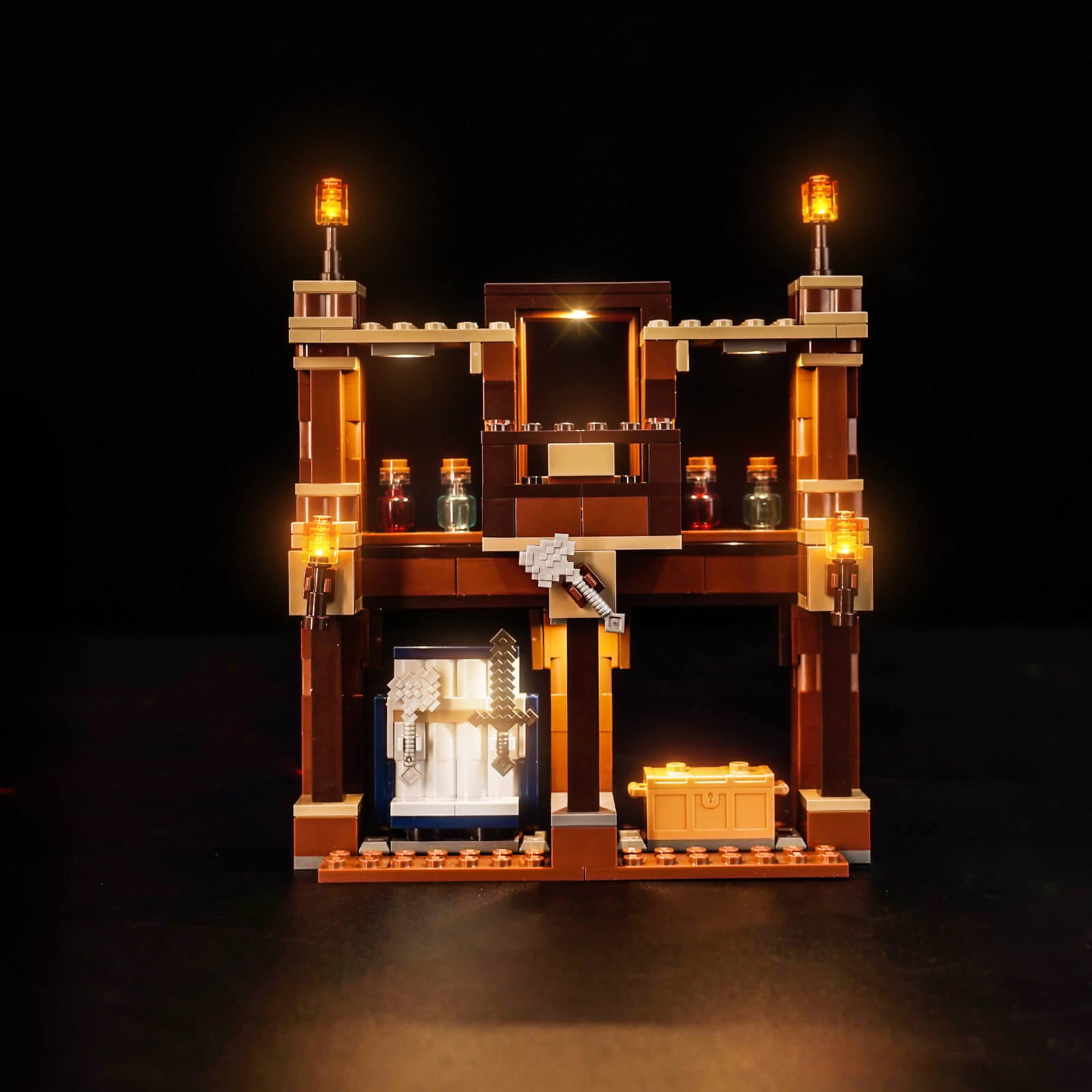 BrickBling Light Kit for LEGO Minecraft Woodland Mansion Fighting Ring 21272