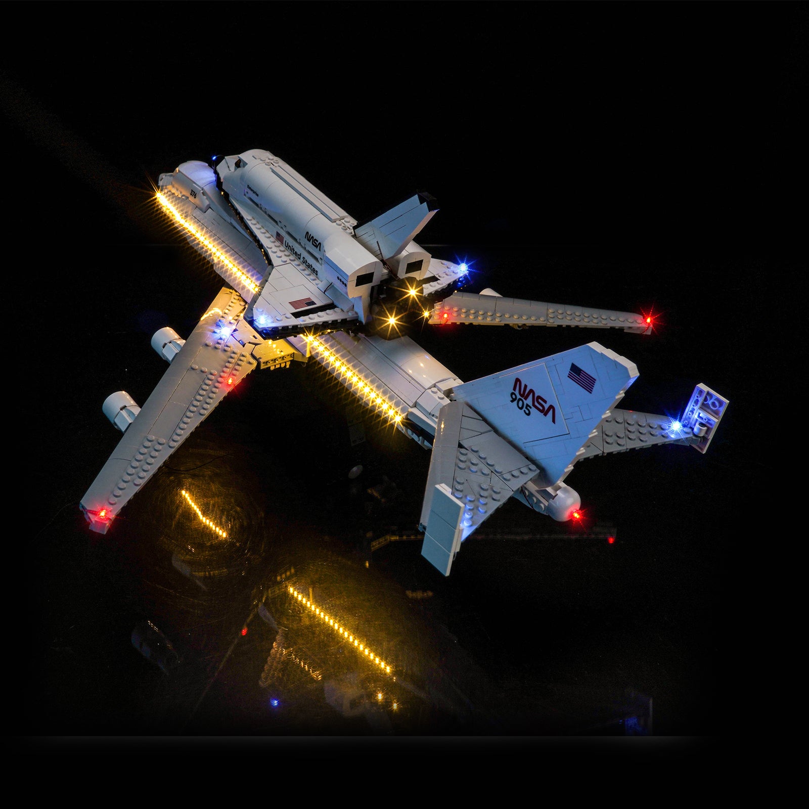 BrickBling Light Kit for LEGO Icons Shuttle Carrier Aircraft 10360 Plus Version