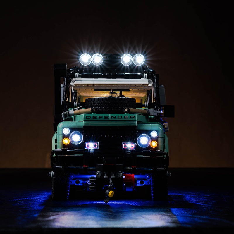 BrickBling Lichtset für LEGO Land Rover Classic Defender 90 10317