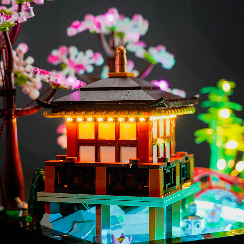 Kit d'éclairage BrickBling pour LEGO Tranquil Garden 10315