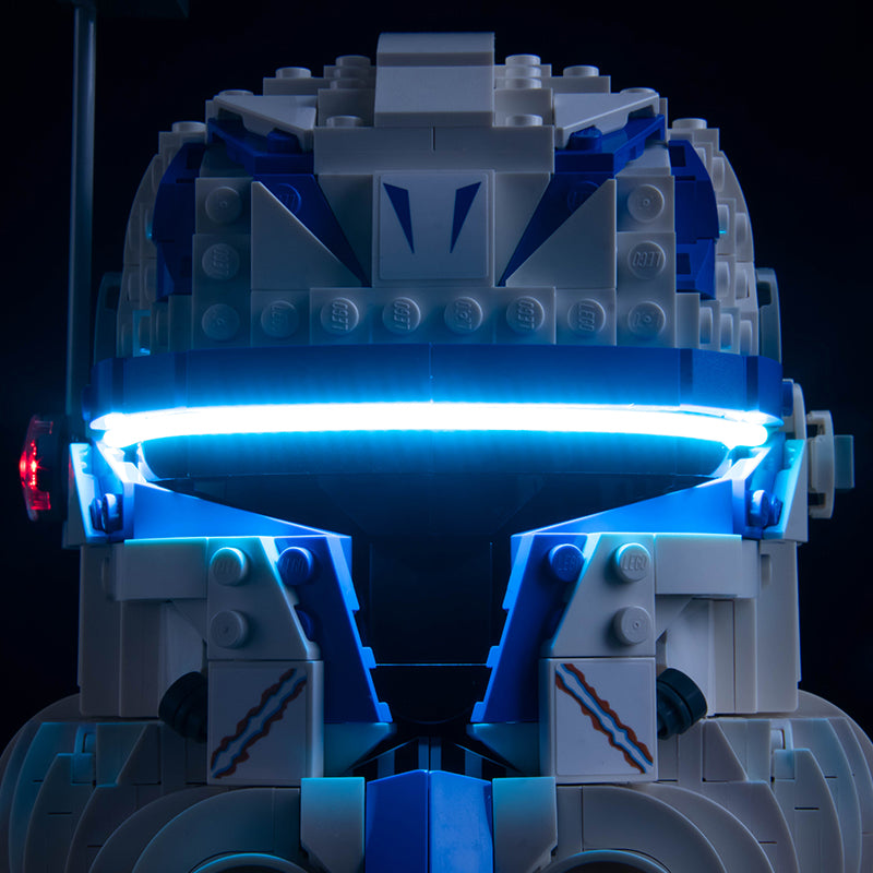 BrickBling Lichtset für LEGO Captain Rex Helmset 75349 Classic Version