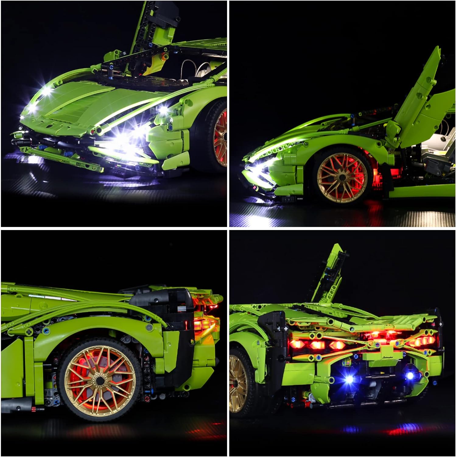 Kit d'éclairage BrickBling pour LEGO Technic Lamborghini Sián FKP 37 42115
