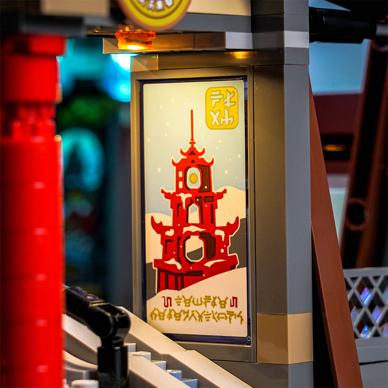 BrickBling Light Kit for LEGO Ninjago City Markets 71799