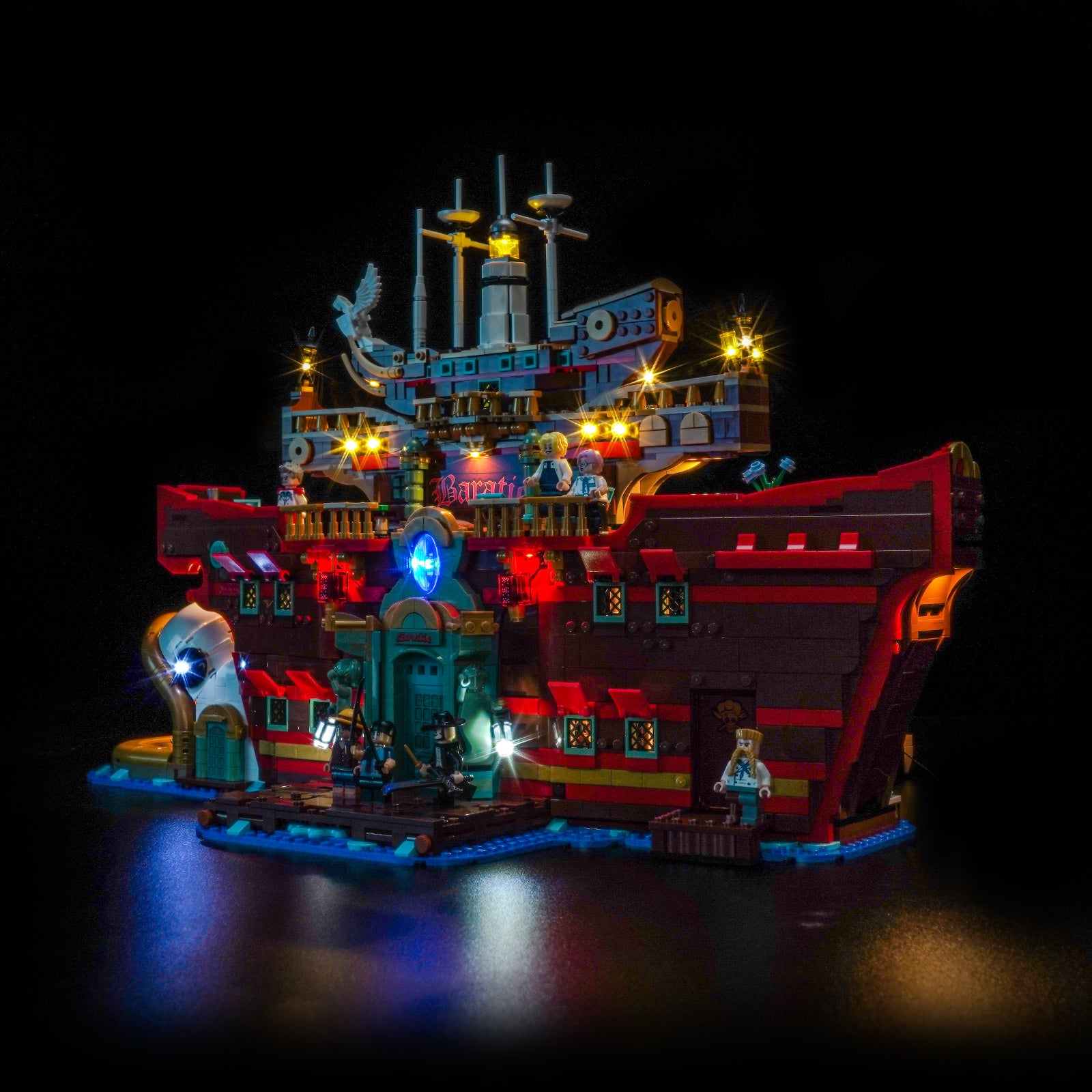 Kit d'éclairage BrickBling pour LEGO One Piece Le Restaurant flottant Baratie 75640