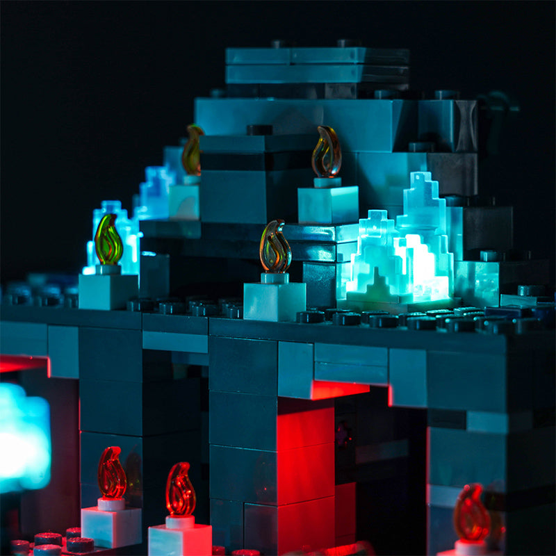 BrickBling Lichtset für LEGO Minecraft The Deep Dark Battle Playset 21246