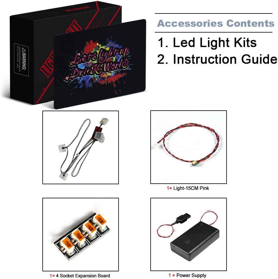 Kit d'éclairage BrickBling pour LEGO L'avant-poste de l'épée 21244