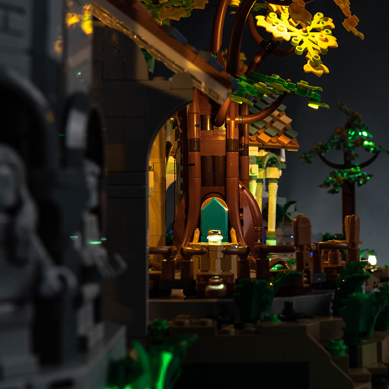BrickBling Lichtset für LEGO Der Herr der Ringe: Bruchtal 10316