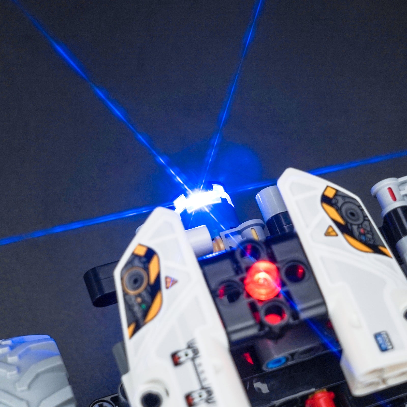 Lighting effects detail showcase designed for the LEGO Technic Surface Space Loader LT78 42178