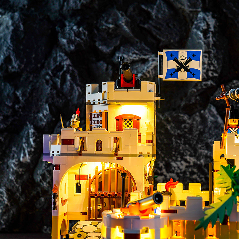 Kit d'éclairage BrickBling pour la forteresse LEGO Eldorado 10320