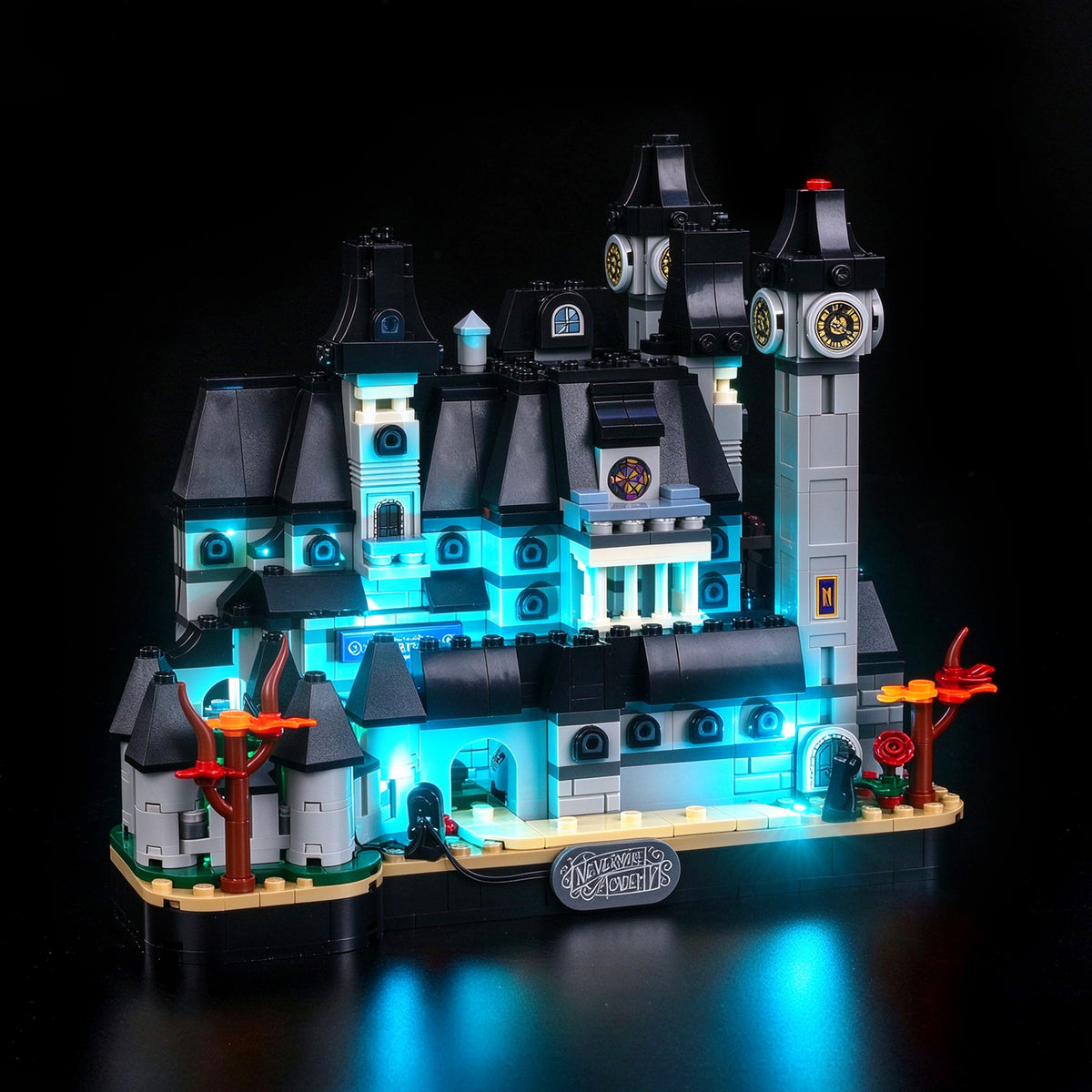 Kit d’éclairage BrickBling pour LEGO Wednesday Nevermore Academy 76788
