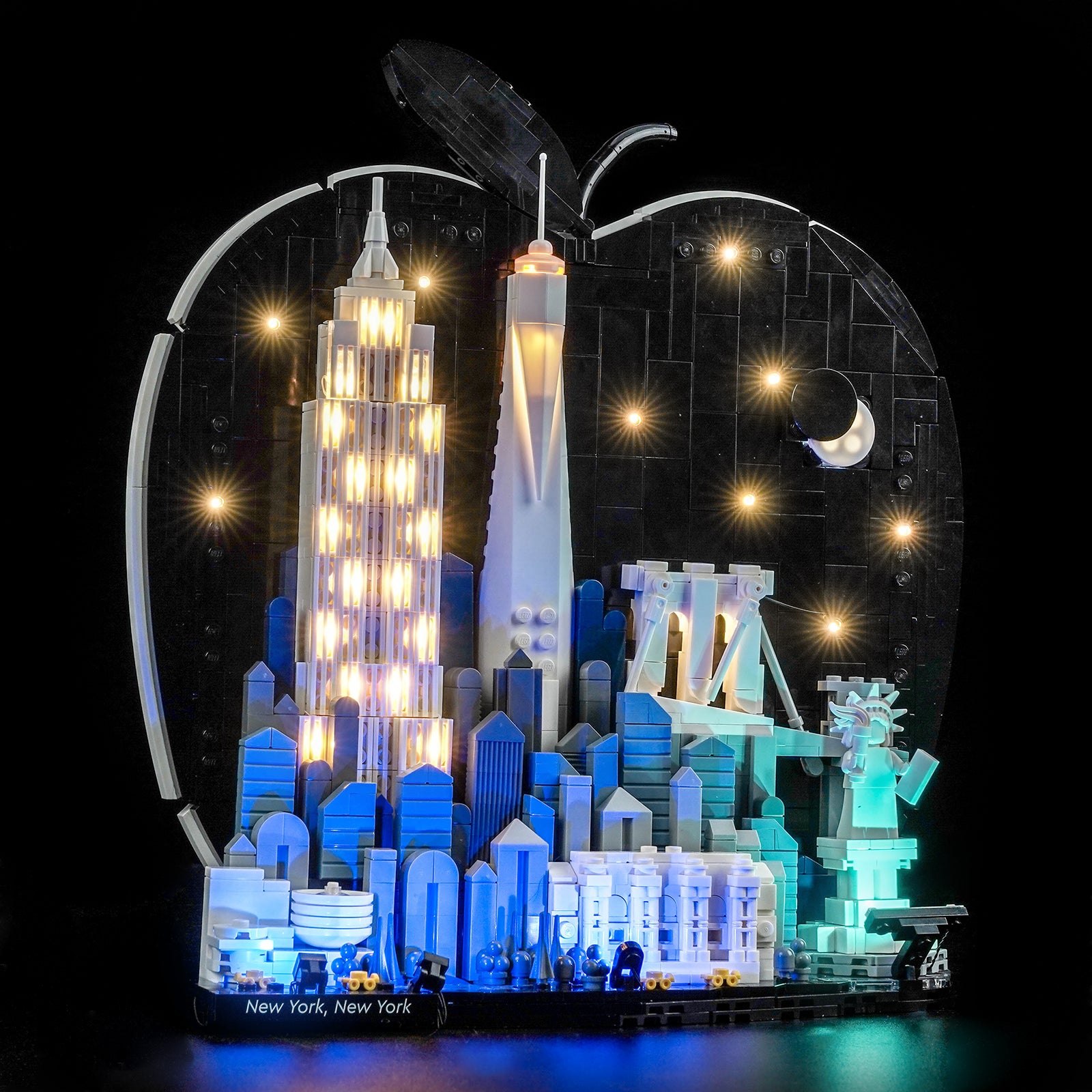 BrickBling Light Kit for LEGO Architecture New York City – The Big Apple 21066 Premium Version