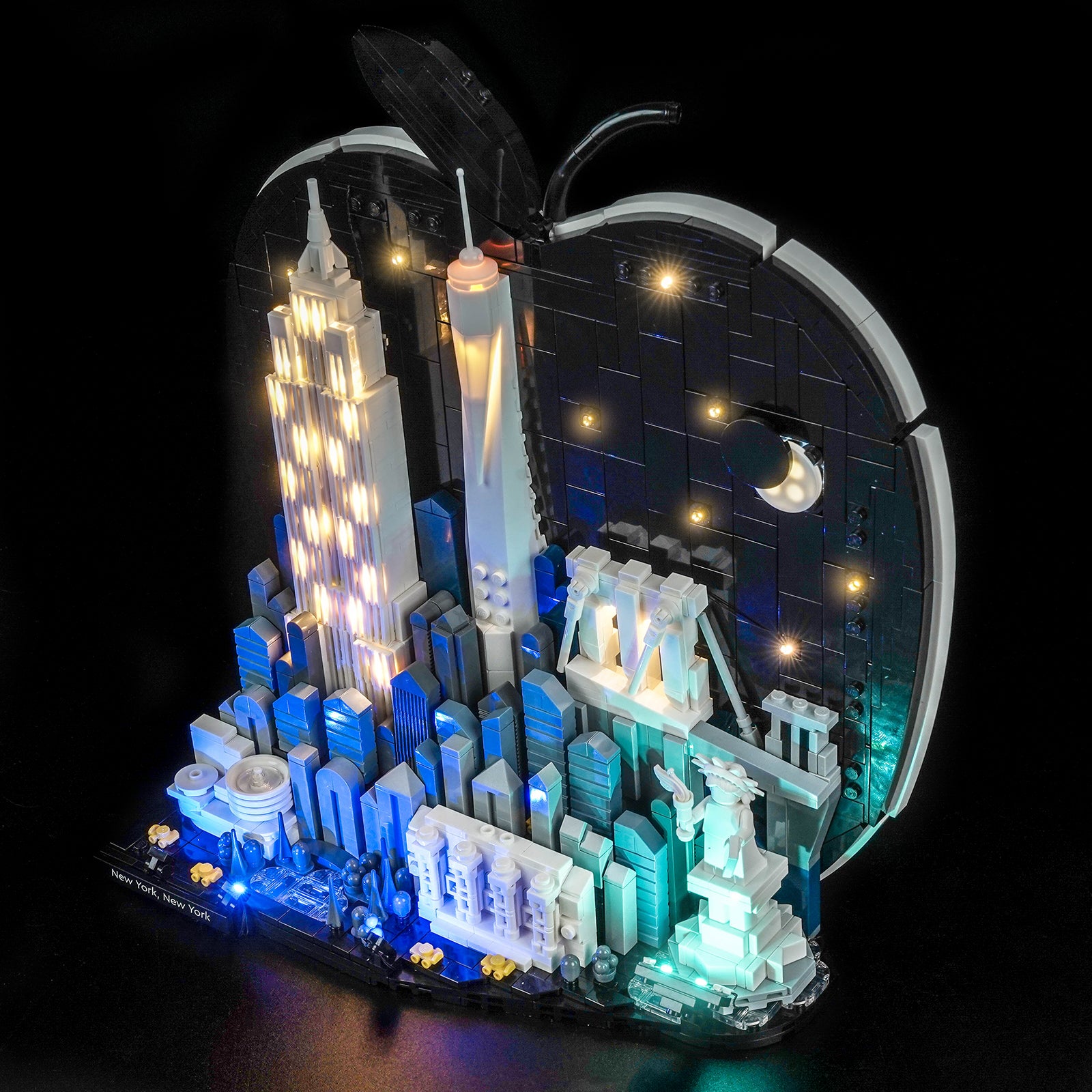 BrickBling Light Kit for LEGO Architecture New York City – The Big Apple 21066 Premium Version