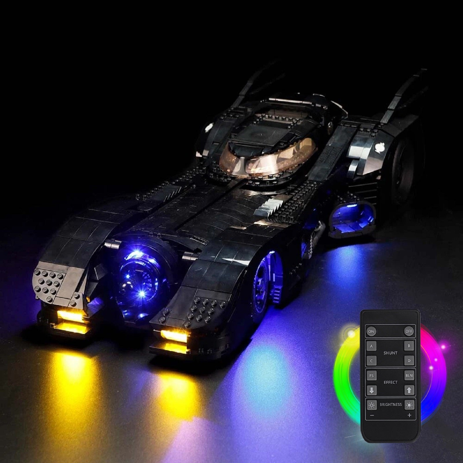 BrickBling Light Kit for LEGO Batman 1989 Batmobile 76139 Remote Control Version