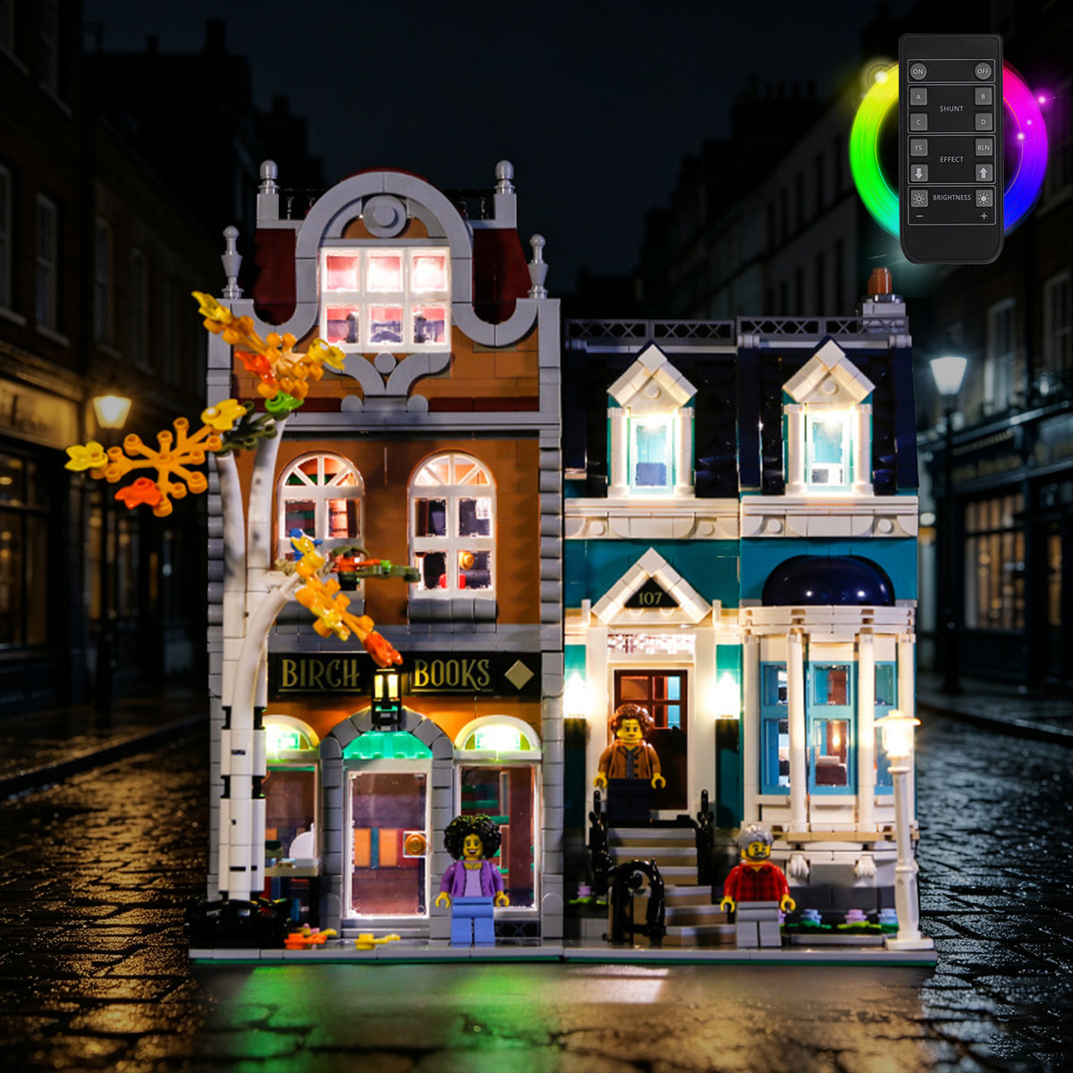 BrickBling LED Light Kit for LEGO Bookshop 10270
