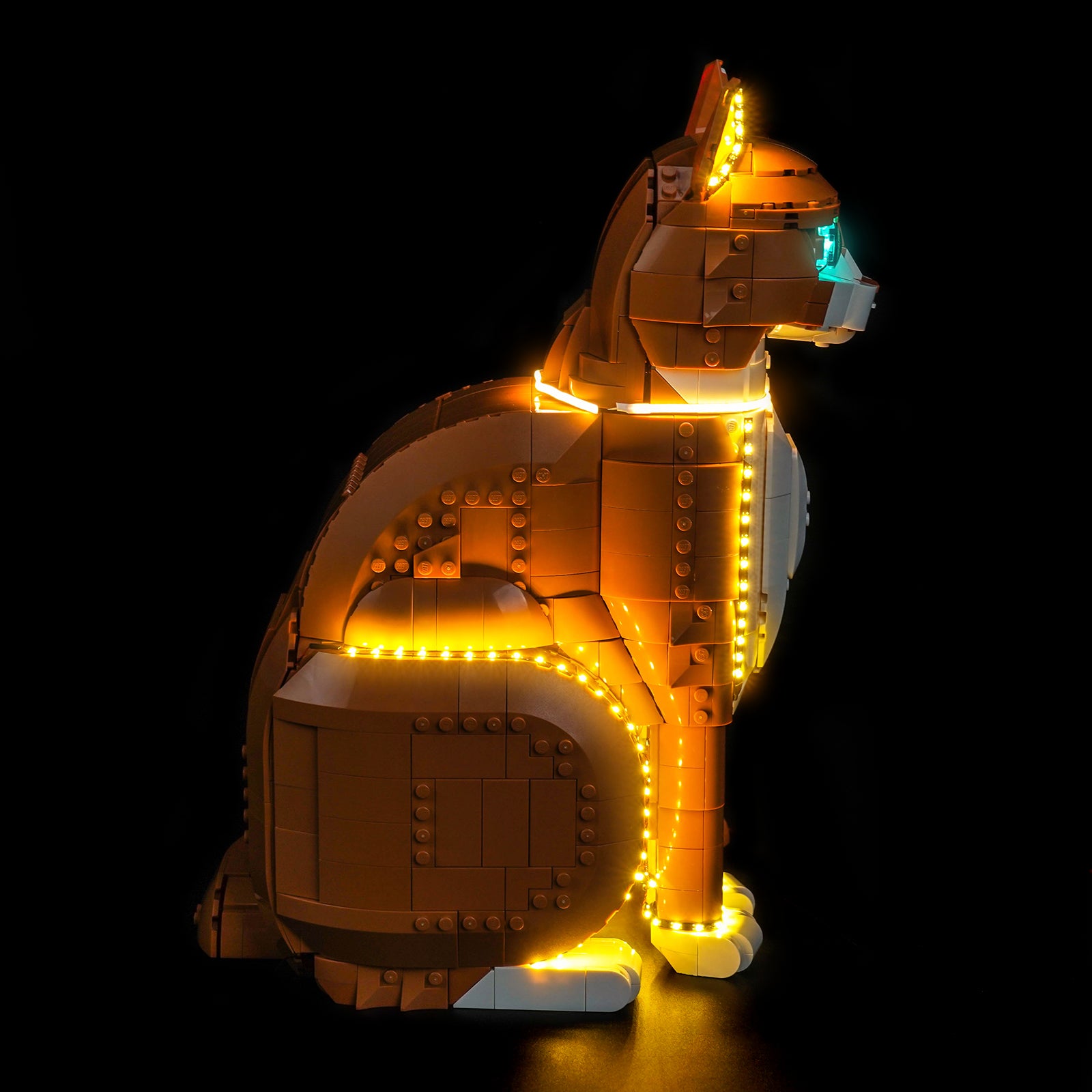 BrickBling Light Kit for LEGO Ideas Orange Cat 21376